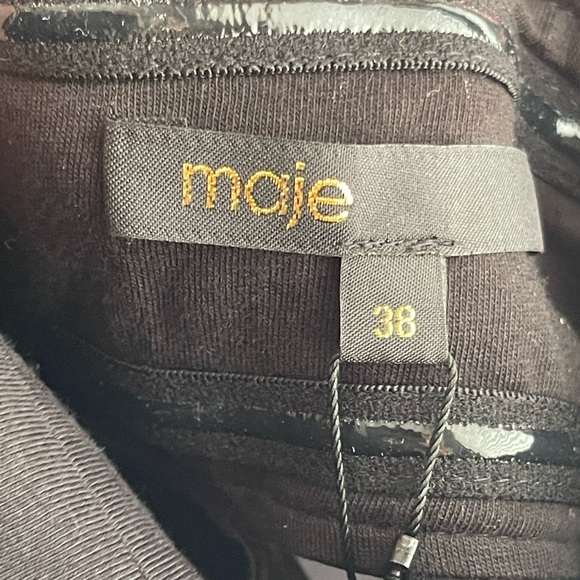 NWT Maje Black Bandeau Mini dress with cut-outs Size M - Picture 10 of 16